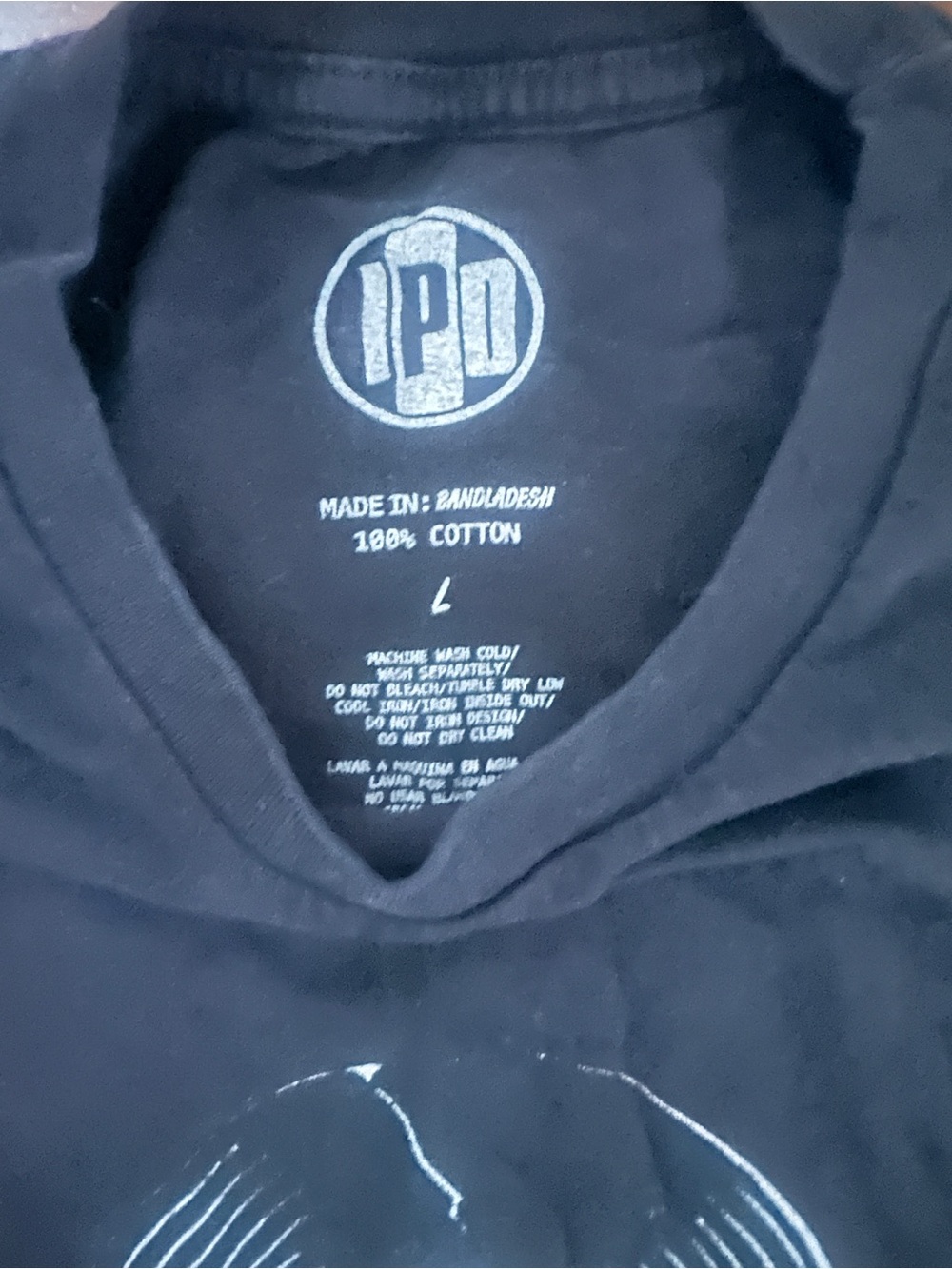 Men's Black Graphic Record Logo Tee - Picture 2 of 3